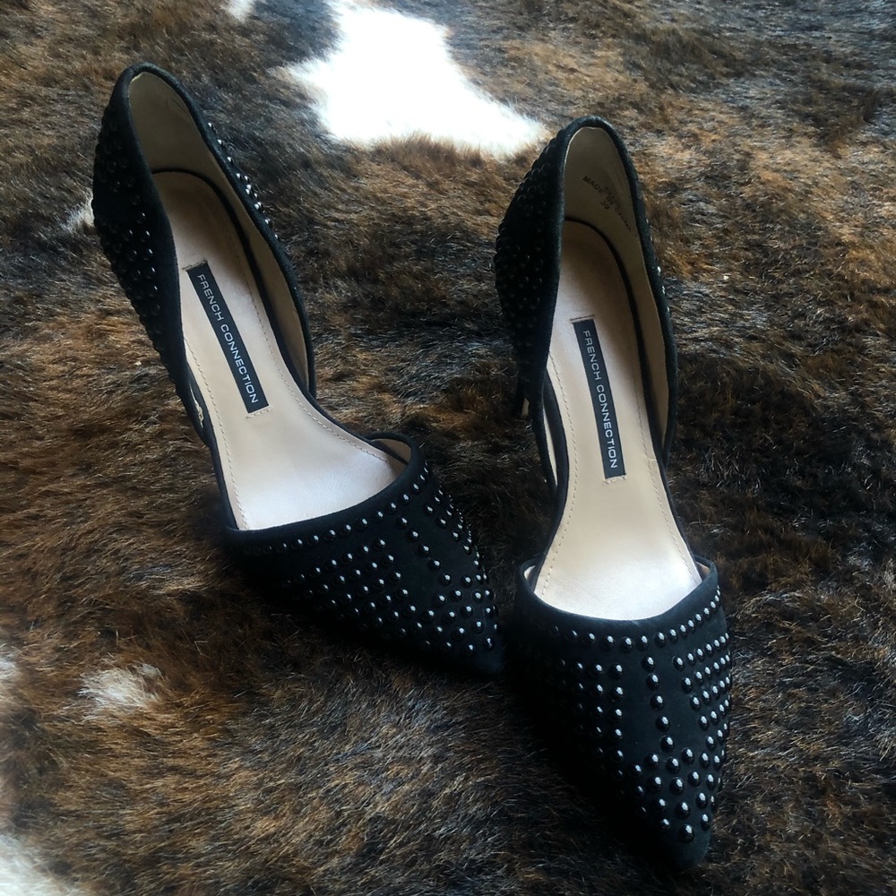 French connection studded Ellis pumps